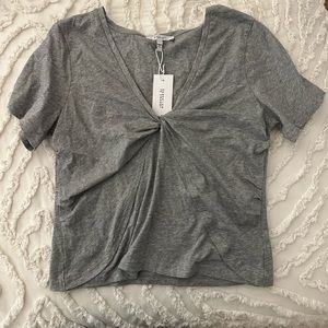 DEREK LAM 10 CROSBY heathered cotton tee - new with tags - XL fits like large